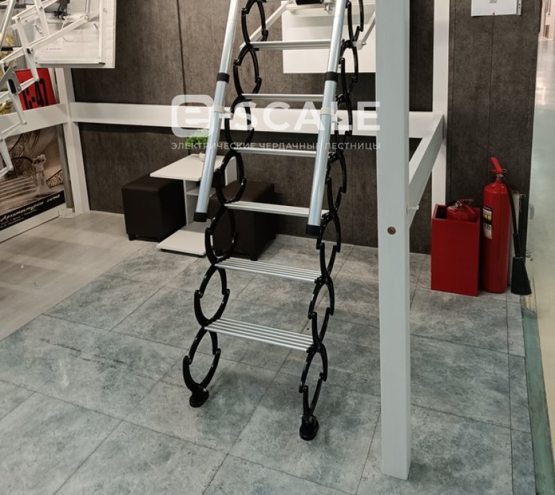 Электрическая чердачная лестница с поручнями e-SCALE Metal Handrails ...